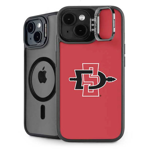 San Diego State University Aztecs Red Logo iPhone 14 Plus Kickstand Case