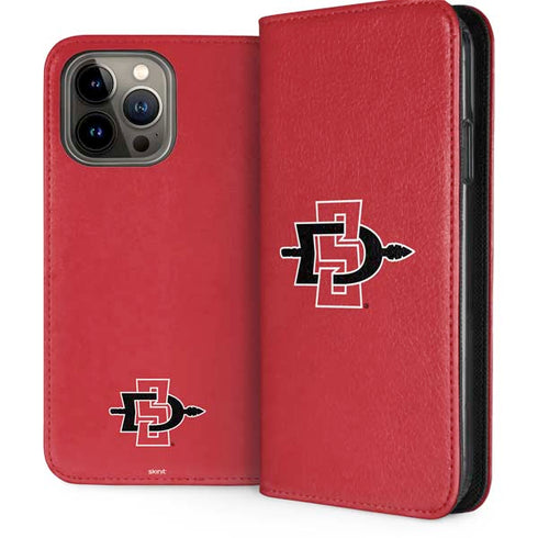 San Diego State University Aztecs Red Logo iPhone 15 Pro Max Folio Case