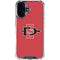San Diego State University Aztecs Red Logo iPhone 16 Plus Clear Case