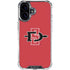 San Diego State University Aztecs Red Logo iPhone 16 Plus Clear Case