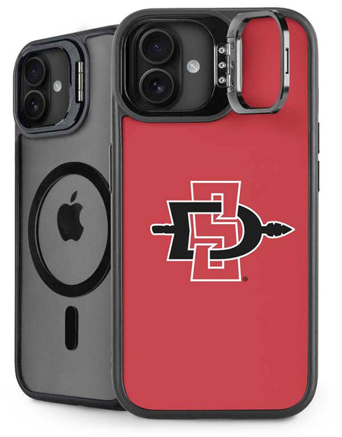 San Diego State University Aztecs Red Logo iPhone 16 Plus Kickstand Case