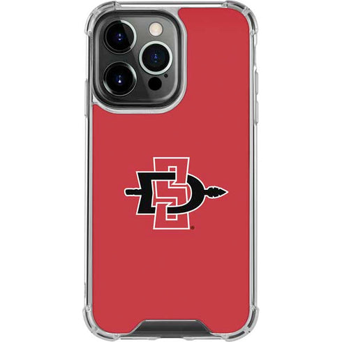 San Diego State University Aztecs Red Logo iPhone 16 Pro Clear Case