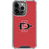 San Diego State University Aztecs Red Logo iPhone 16 Pro Max Clear Case