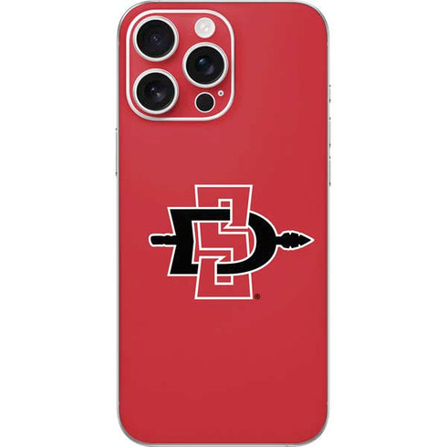 San Diego State University Aztecs Red Logo iPhone 16 Pro Max Skin