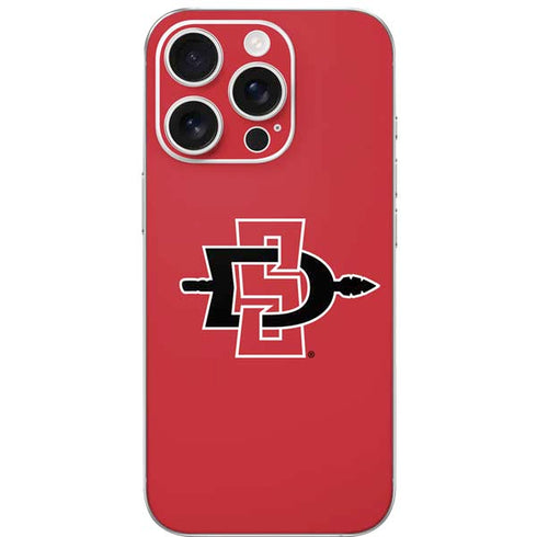 San Diego State University Aztecs Red Logo iPhone 16 Pro Skin