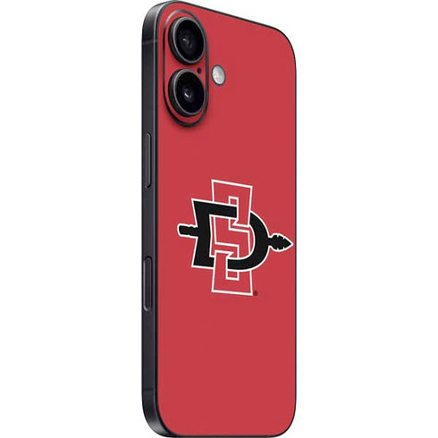 San Diego State University Aztecs Red Logo iPhone 16 Skin