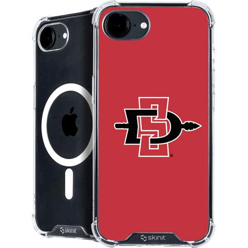 San Diego State University Aztecs Red Logo iPhone 16e MagSafe Case