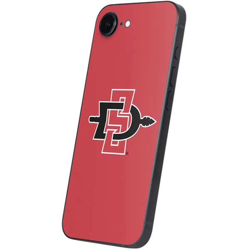 San Diego State University Aztecs Red Logo iPhone 16e Skin