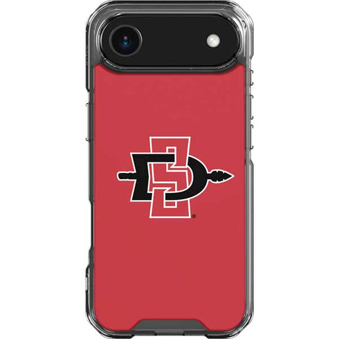 San Diego State University Aztecs Red Logo iPhone 17 Air Clear Case