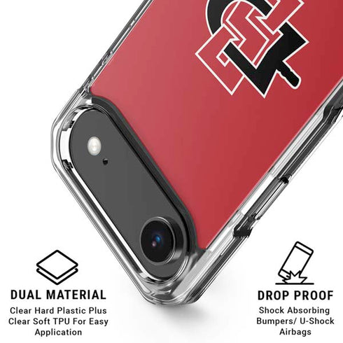 San Diego State University Aztecs Red Logo iPhone 17 Air Clear Case