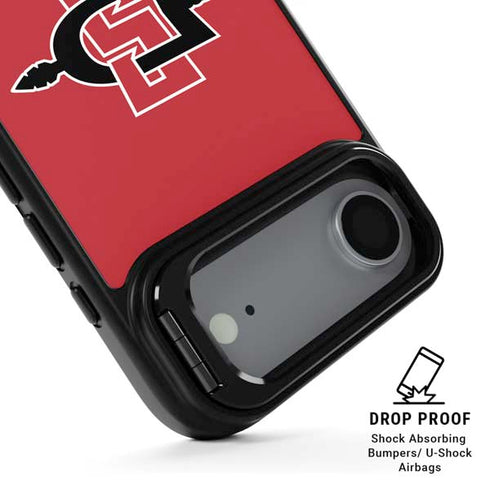 San Diego State University Aztecs Red Logo iPhone 17 Air Kickstand Case