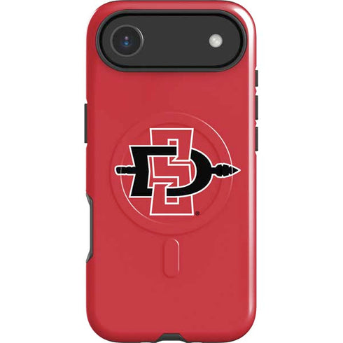 San Diego State University Aztecs Red Logo iPhone 17 Air Magsafe Impact Case