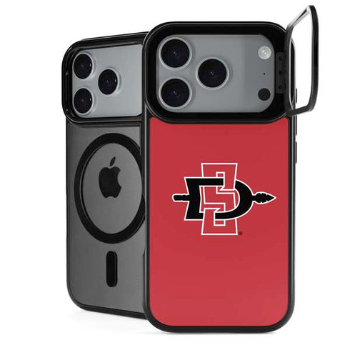 San Diego State University Aztecs Red Logo iPhone 18 Pro Kickstand Case