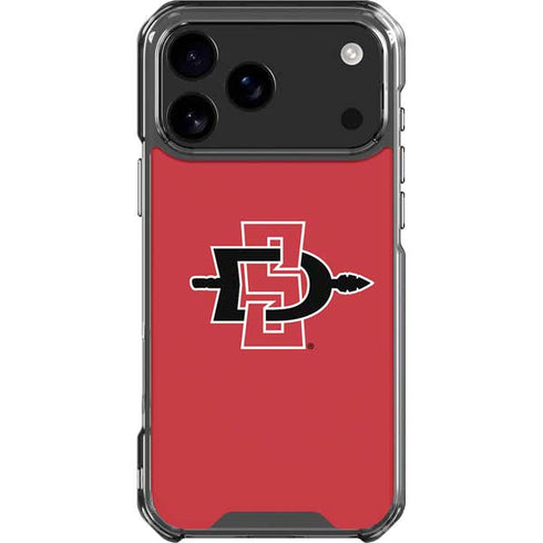 San Diego State University Aztecs Red Logo iPhone 18 Pro Max Clear Case