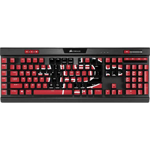 San Diego State University Aztecs Red Logo K95 RGB PLATINUM Mechanical Gaming Keyboard Skin
