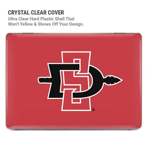 San Diego State University Aztecs Red Logo MacBook Pro 14in (2021-24) Case plus Skin