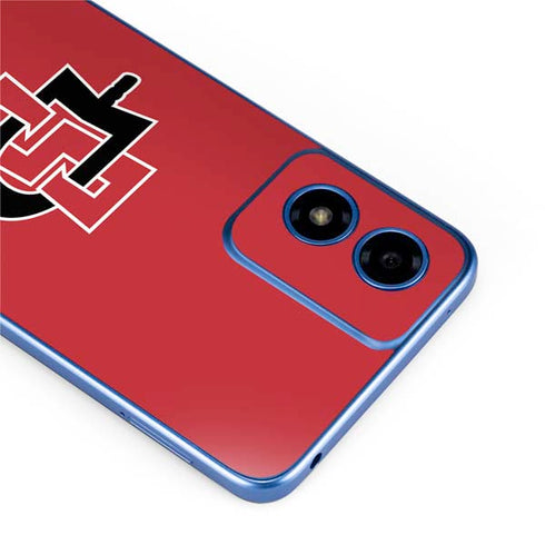San Diego State University Aztecs Red Logo Moto G Play 4G (2024) Skin