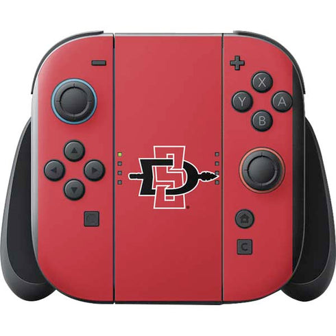San Diego State University Aztecs Red Logo Nintendo Switch 2 (2025) with Joy-Con Skin