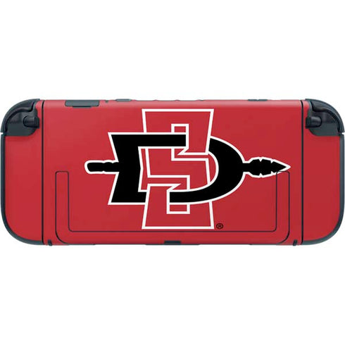 San Diego State University Aztecs Red Logo Nintendo Switch 2 (2025) with Joy-Con Skin