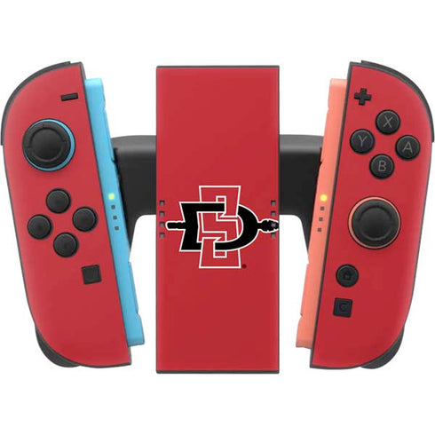 San Diego State University Aztecs Red Logo Nintendo Switch 2 (2025) Joy-Con Controller Skin
