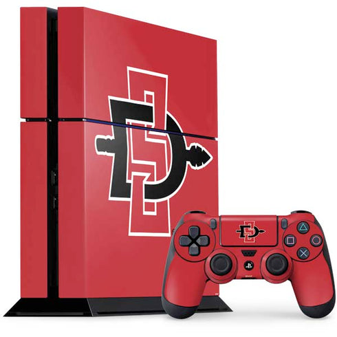 San Diego State University Aztecs Red Logo PlayStation PS4 Skins