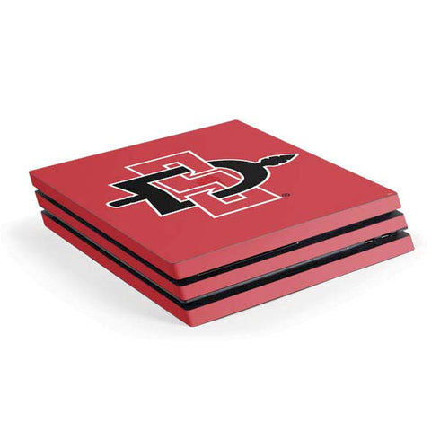 San Diego State University Aztecs Red Logo PlayStation PS4 Skins
