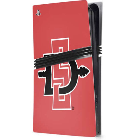 San Diego State University Aztecs Red Logo PlayStation PS5 Skins