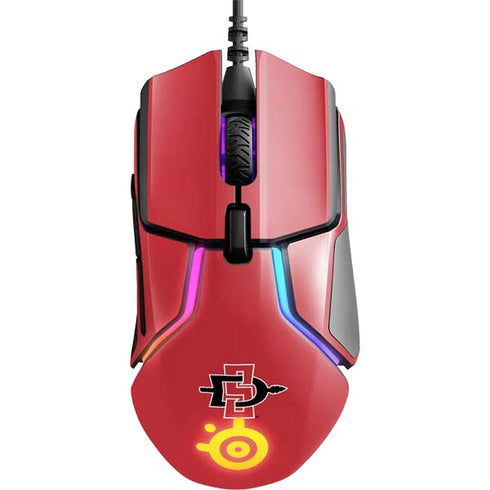San Diego State University Aztecs Red Logo SteelSeries Rival 600 Gaming Mouse Skin