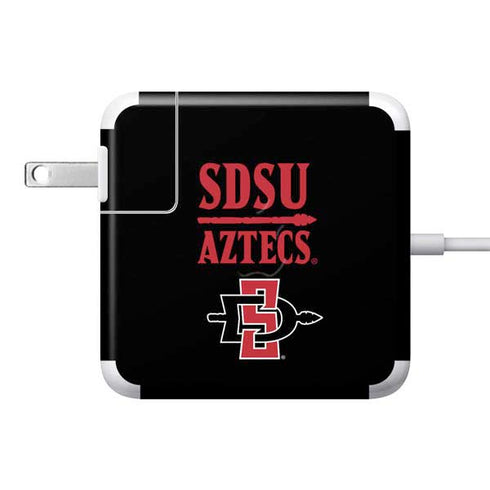 San Diego State University Aztecs San Diego State 85W Power Adapter (15 and 17 inch MacBook Pro Charger) Skin
