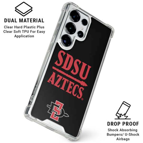 San Diego State University Aztecs San Diego State Galaxy S25 Ultra Clear Case