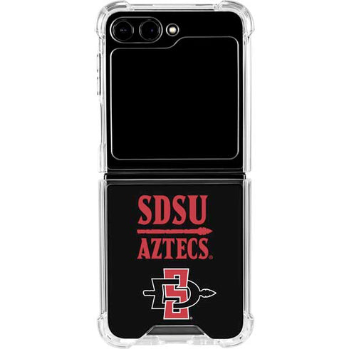 San Diego State University Aztecs San Diego State Galaxy Z Flip6 Clear Case