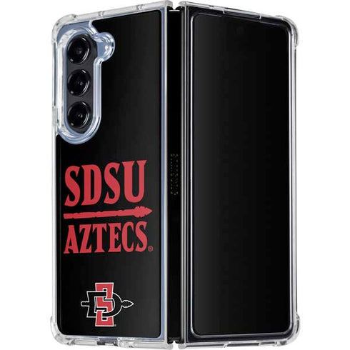 San Diego State University Aztecs San Diego State Galaxy Z Fold5 5G Clear Case