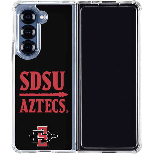 San Diego State University Aztecs San Diego State Galaxy Z Fold6 Clear Case