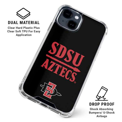 San Diego State University Aztecs San Diego State iPhone 15 Clear Case