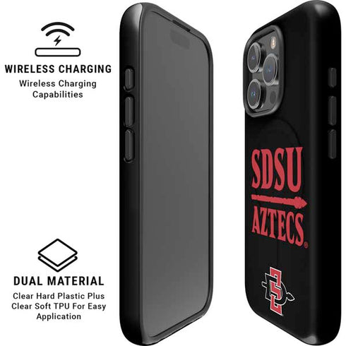 San Diego State University Aztecs San Diego State iPhone 16 Pro Max Magsafe Impact Case
