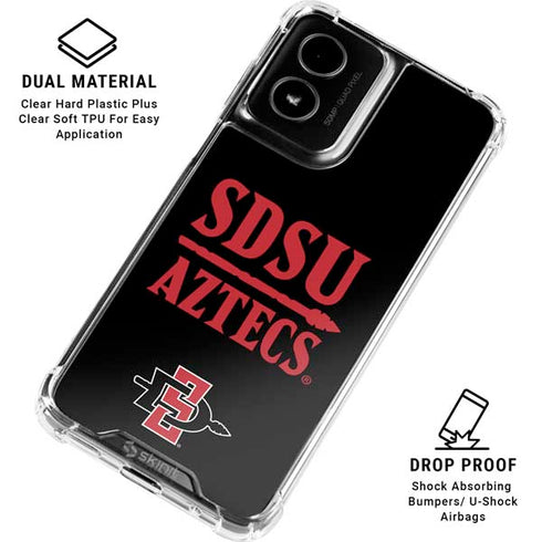 San Diego State University Aztecs San Diego State Moto G Power 5G (2024) Clear Case