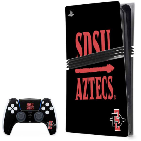 San Diego State University Aztecs San Diego State PS5 Pro Bundle Skin