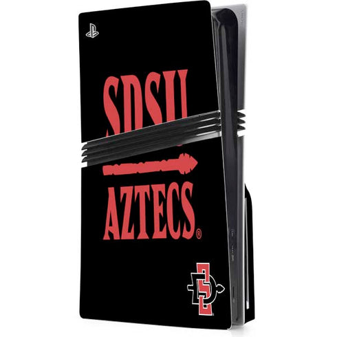 San Diego State University Aztecs San Diego State PS5 Pro Disk Console Skin