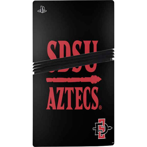 San Diego State University Aztecs San Diego State PS5 Pro Disk Console Skin