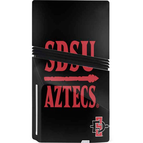 San Diego State University Aztecs San Diego State PS5 Pro Disk Console Skin