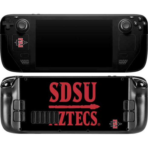 San Diego State University Aztecs San Diego State Steam Deck Handheld Gaming Computer OLED Skin