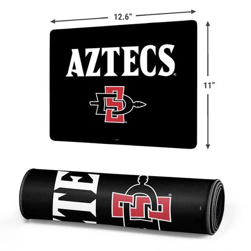 San Diego State University Aztecs Black Gaming Mouse Pad