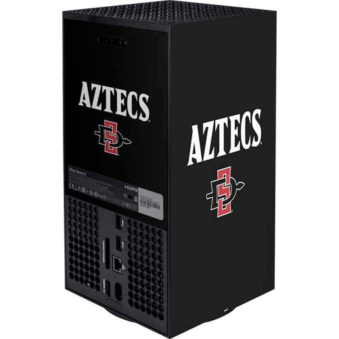 San Diego State University Aztecs Black XBox Series X Digital Edition Bundle Skin