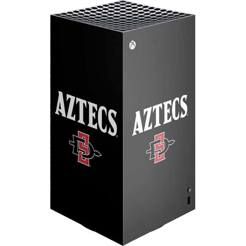 San Diego State University Aztecs Black XBox Series X Digital Edition Console Skin