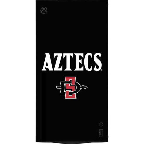San Diego State University Aztecs Black XBox Series X Digital Edition Console Skin