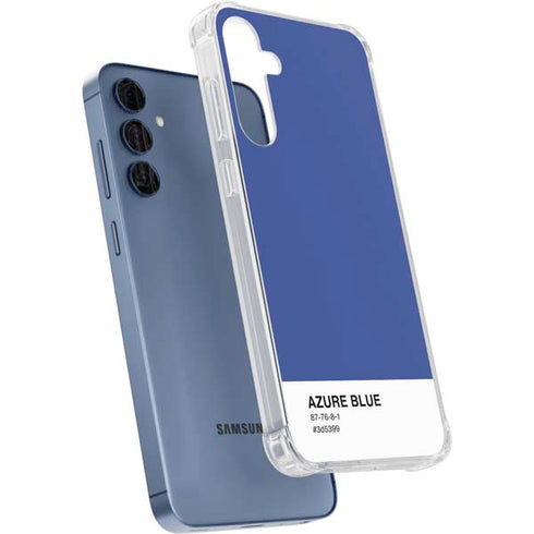 Azure Blue Galaxy A55 5G Clear Case