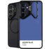 Azure Blue Galaxy S25 Kickstand Case