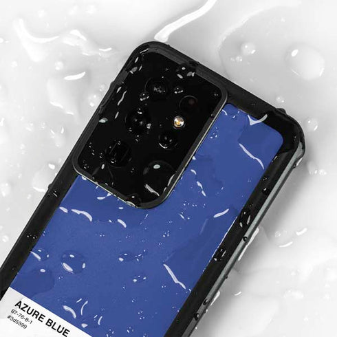 Azure Blue Galaxy S24 Ultra Waterproof Case