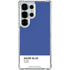 Azure Blue Galaxy S25 Ultra Clear Case