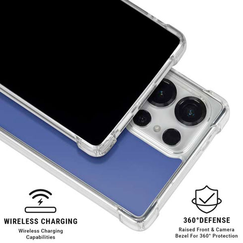 Azure Blue Galaxy S25 Ultra Clear Case